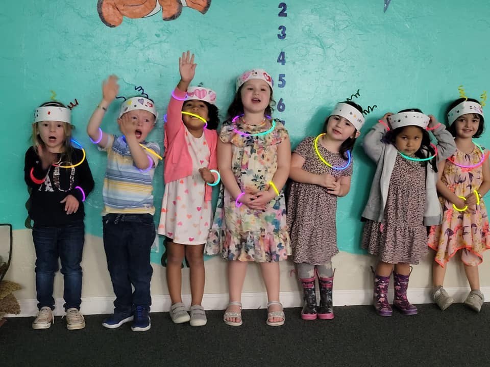 Group of kids smiling